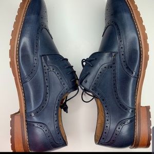 Mens Black Label wingtip shoes